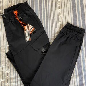 Black Cargo Boys Pants